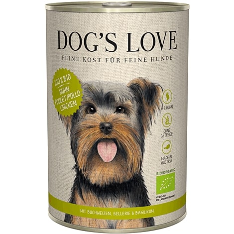Boîte Chien – Dog's Love bio Poulet 400 gr