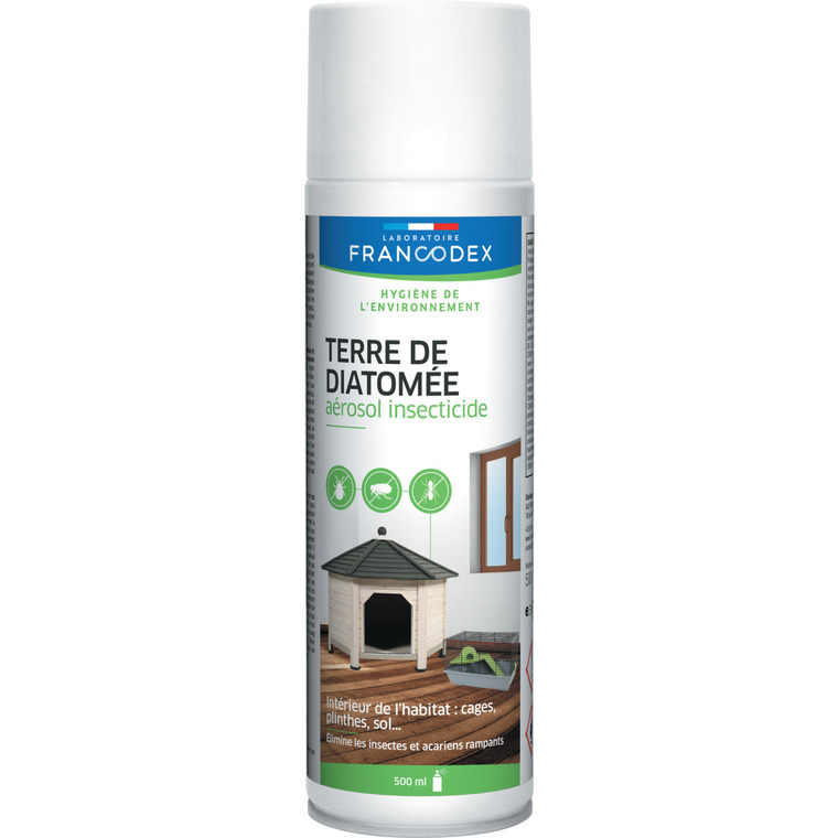 Hygiène – Francodex Aérosol terre de diatomée – 500 ml