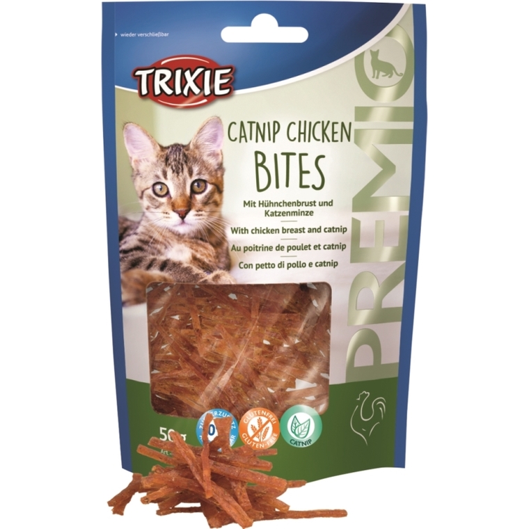 Friandises Chat – Trixie Premio catnip chicken bites – 50 gr
