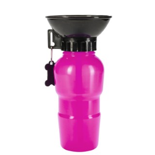 Gamelle Chien – Wouapy Gourde avec bol intégré rose – 500 ml 536072