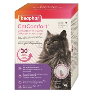 Phéromones apaisantes pour chat - Diffuseur et Recharge Beaphar CatComfort 536459