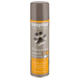 Hygiène Chien et Chat – Beaphar Shampooing Mousse Sans Rinçage – 250 ml 57522
