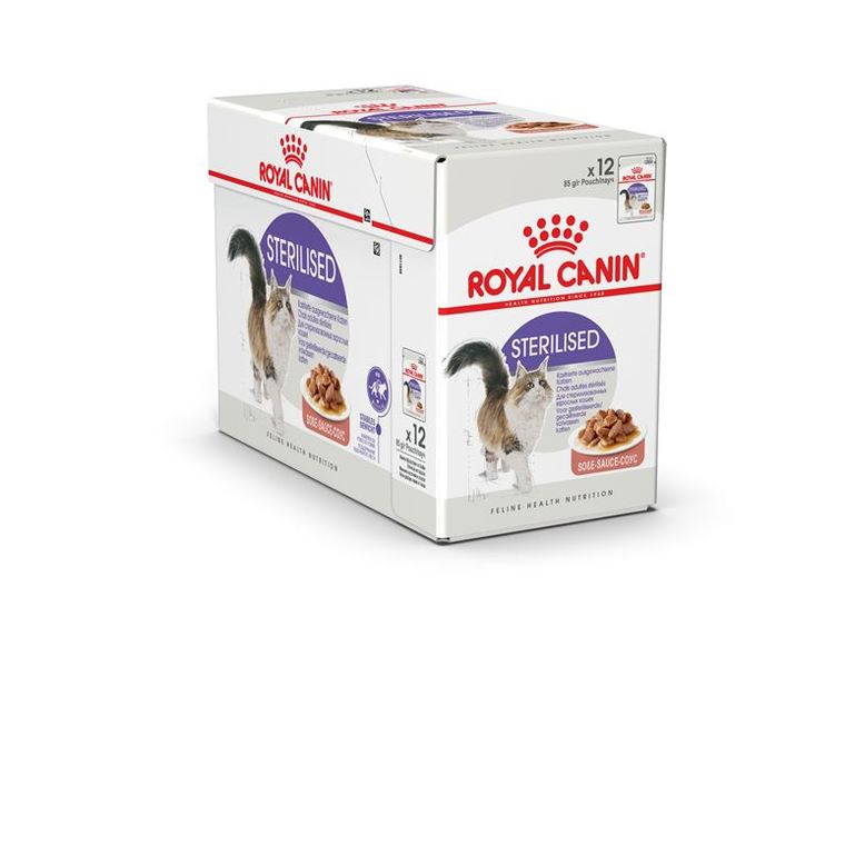 Boîtes Chat - Royal Canin Sachet Sterilised Sauce – 12 x 85 g 53479