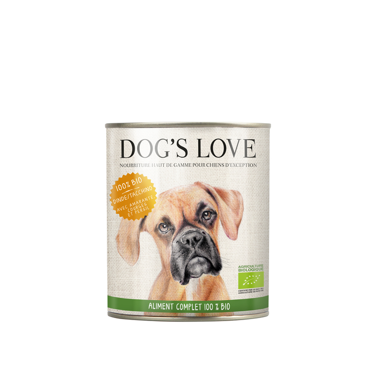 Boîte Chien – Dog's Love bio Dinde 800 gr 536005