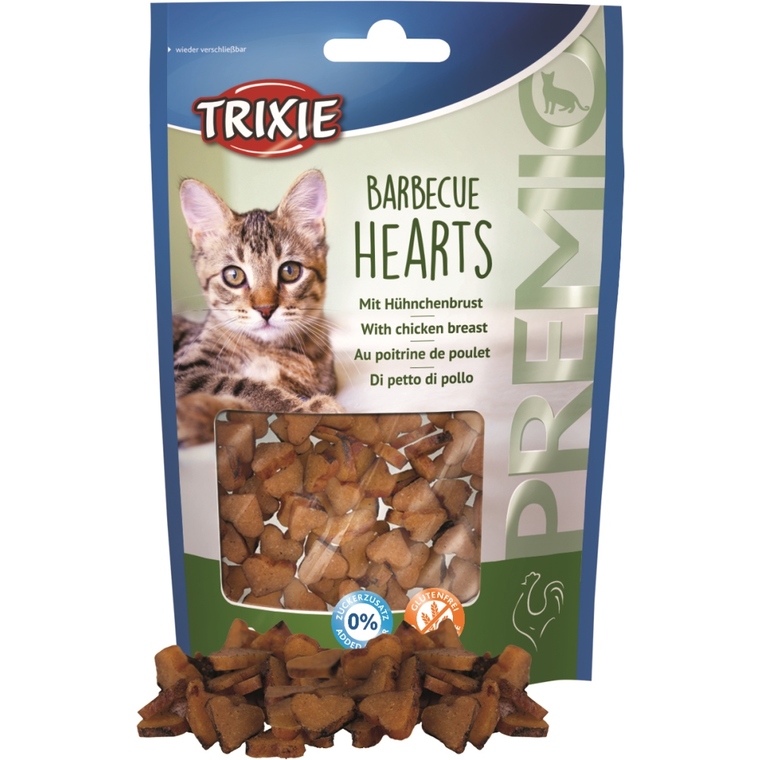 Friandises Chat – Trixie Premio barbecue hearts – 50 gr 584897