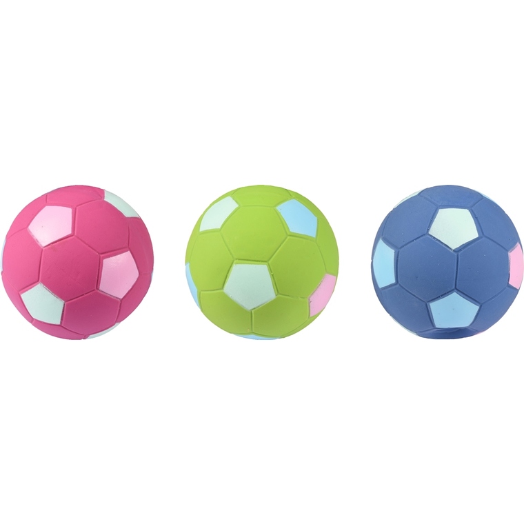 Jouet Chien - Flamingo Ballon de football latex x1 - Ø 6 cm - coloris  aléatoire