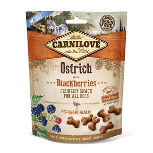 Friandises Chien – Carnilove Crunchy Snack Autruche et mûres – 200 gr 635854