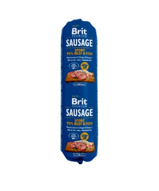 Saucisse pour chien - Brit Premium Sausage Boeuf et Poisson 800g 635872