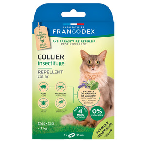 Hygiène Chat – Francodex collier insectifuge chat – 35 cm 646675