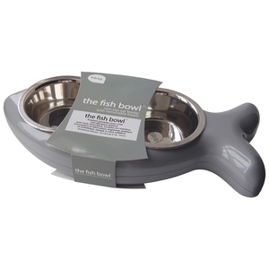 Gamelle Chat – Hing The fish double bol gris 653847