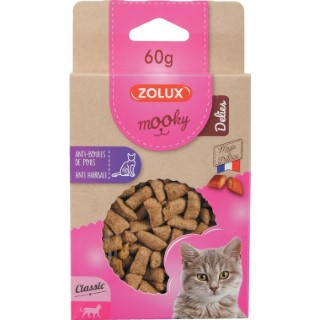 Friandises pour chat Mooky Delies anti boules de poil en étui de 60 g 672524