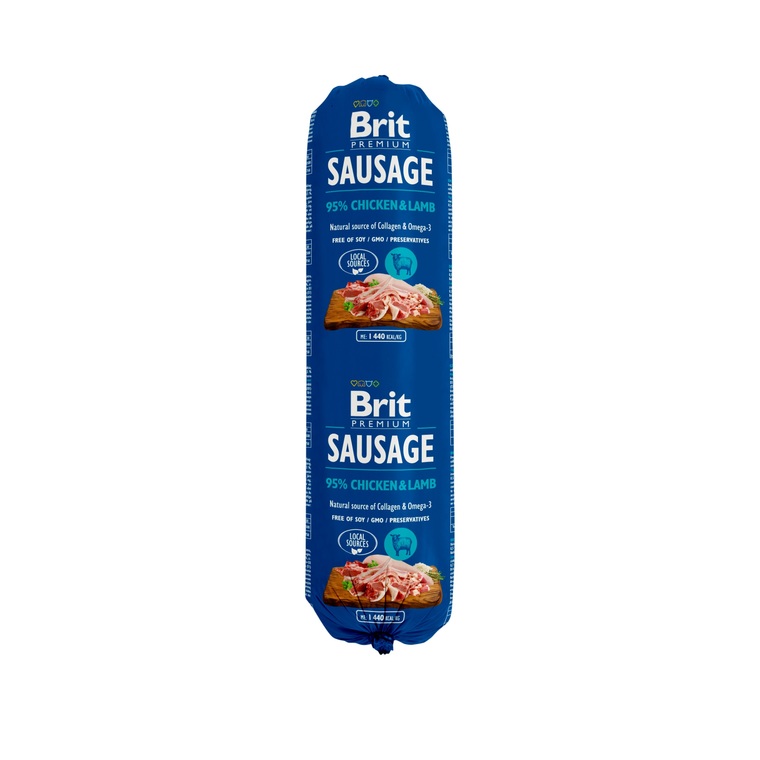 Saucisse pour chien - Brit Premium Sausage Poulet et Agneau 800g 635867