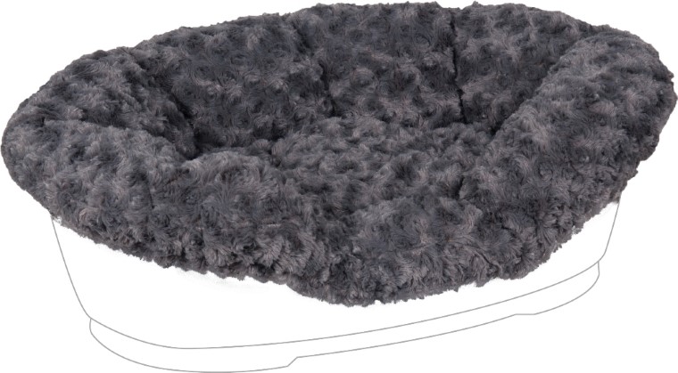 Housse pet bed cuddly gris 50/60 cm – Karlie Flamingo 643292