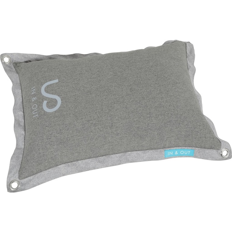 Coussin In/Out T110 en polyester gris 115x83x20 cm 672621