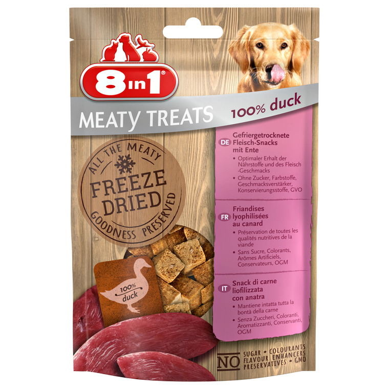 Friandise Chien - 8in1 Freeze Dried Canard 50gr