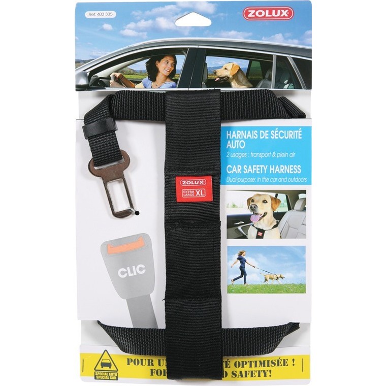 Harnais de gilet de sécurité pour chien avec ceinture de sécurité