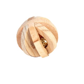 Jouet Rongeur - Bubimex Boule en bois avec clochette - Ø 6 cm 710840