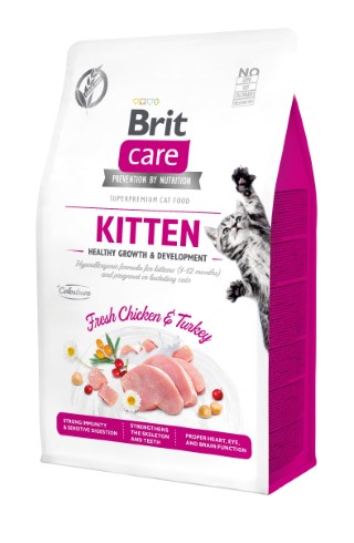 Croquettes Chat - Brit Care Grain Free kitten Healthy Growth and Development - 0,4kg 715441