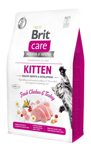 Croquettes Chat - Brit Care Grain Free kitten Healthy Growth and Development - 2kg 715442
