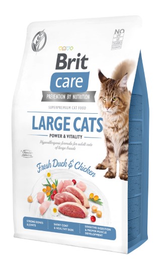 Croquettes chat - Brit Care Cat Grain Free Large cats power and vitality - 2kg 715466
