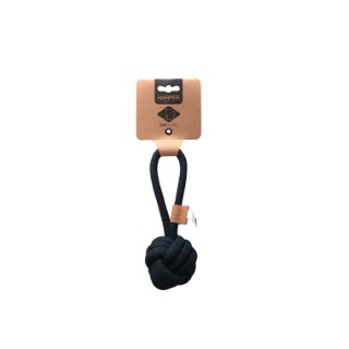 Jouet Chien – Harper Ball avec boucle en corde coloris noir – Taille S 716081