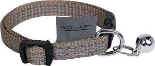 Collier Chat - Wouapy Collier nylon Protect Taupe - 18/25,5 cm 734029