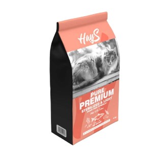 Croquettes Chat Stérilisé – Hays Pure Premium Light au saumon – 6 kg 740325
