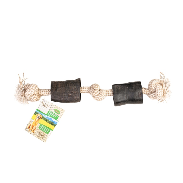 Jouet Chien - Bubimex Corne avec corde Beige et marron - 45 cm 716175