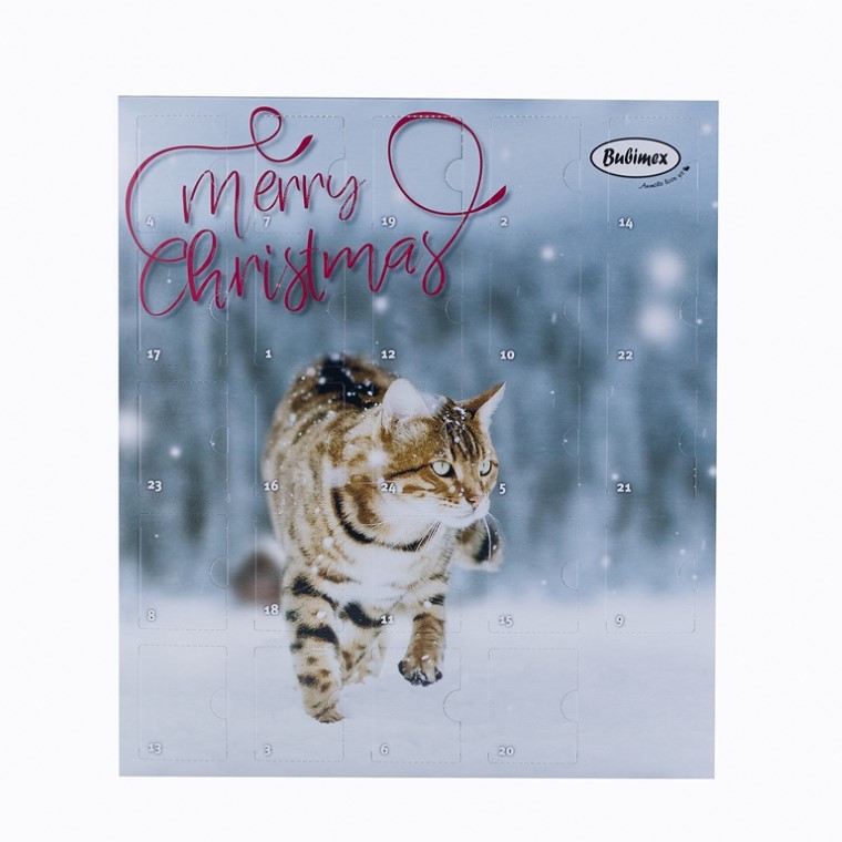 Friandises Chat - Bubimex Calendrier de l'Avent Noël pour Chat – 30 x 35 cm 742188