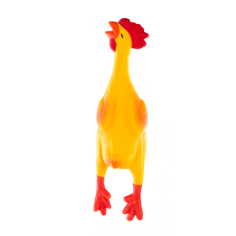 jouet chien – martin sellier poulet latex – 22 cm