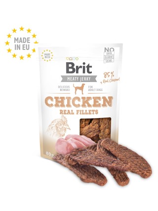 Friandises Chien – Brit Meaty Jerky Snack Chicken fillets – 80 gr 822106
