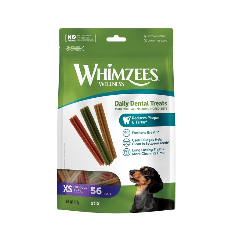 Friandises Chien - Whimzees Stix taille XS - 48 + 8 friandises 667861