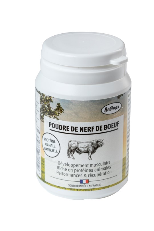 Soin – Bubimex Poudre de nerf de boeuf – 40 g  Alimentation pour chien  chiens - Médor et Compagnie®