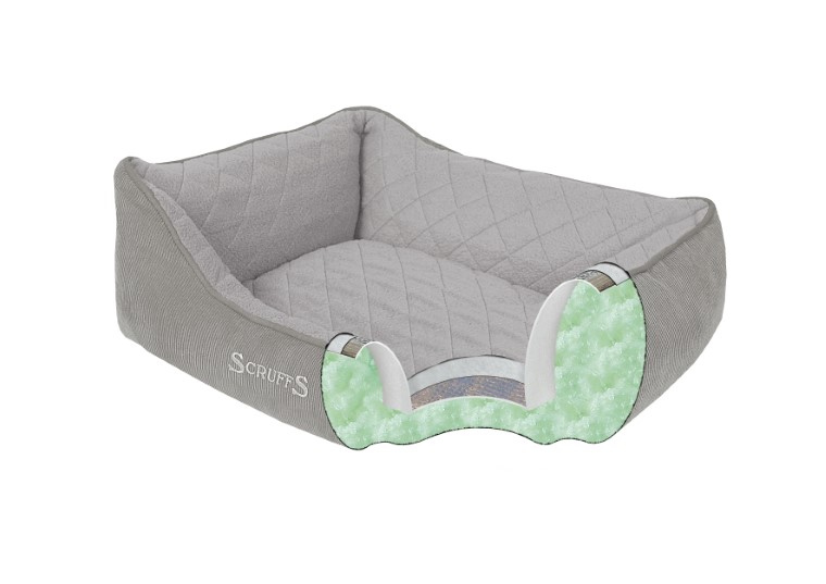 Couchage Chien - Scruffs Corbeille Thermal Taille L Gris - 75 x 60 cm 989417