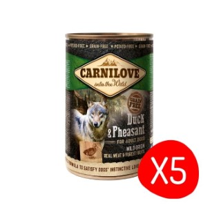 Boîte Chien - Carnilove Wild Meat Canard & Faisan - Lot de 5 x 400 g L200163