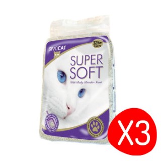 Hygiène Chat – Sivocat Litière Super Soft 12 L - 12kg - Lot de 3 L200338