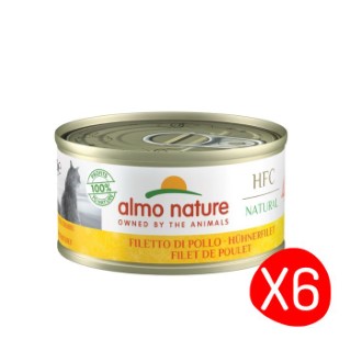 Boîte Chat – Almo Nature HFC Natural Filet de Poulet - 6 X 70 gr L200454