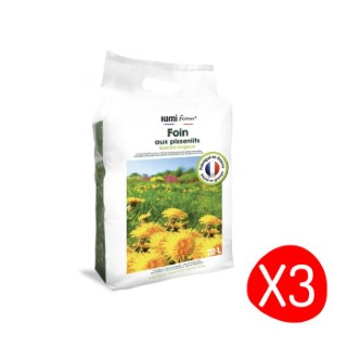 Alimentation Rongeur – Hamiform Foin premium au pissenlit - 3 X 20 L L200457